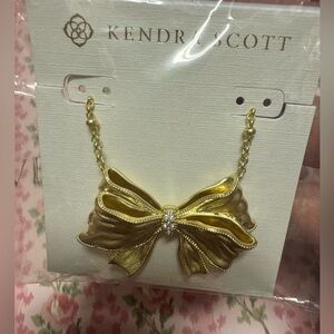 LoveShackFancy x Kendra Scott Bow Necklace